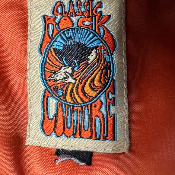 Classic Rock Couture Rising Sun Bomber Jacket Olive Green retro boho xl used - Picture 10 of 13